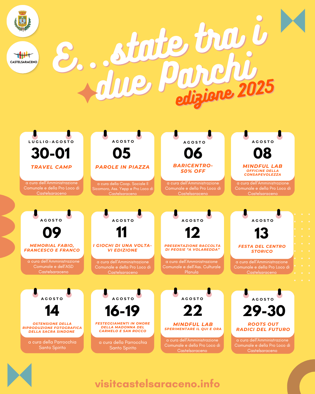 ESTATE TRA I DUE PARCHI – EDIZIONE 2025 ESTATE TRA I DUE PARCHI – EDIZIONE 2025