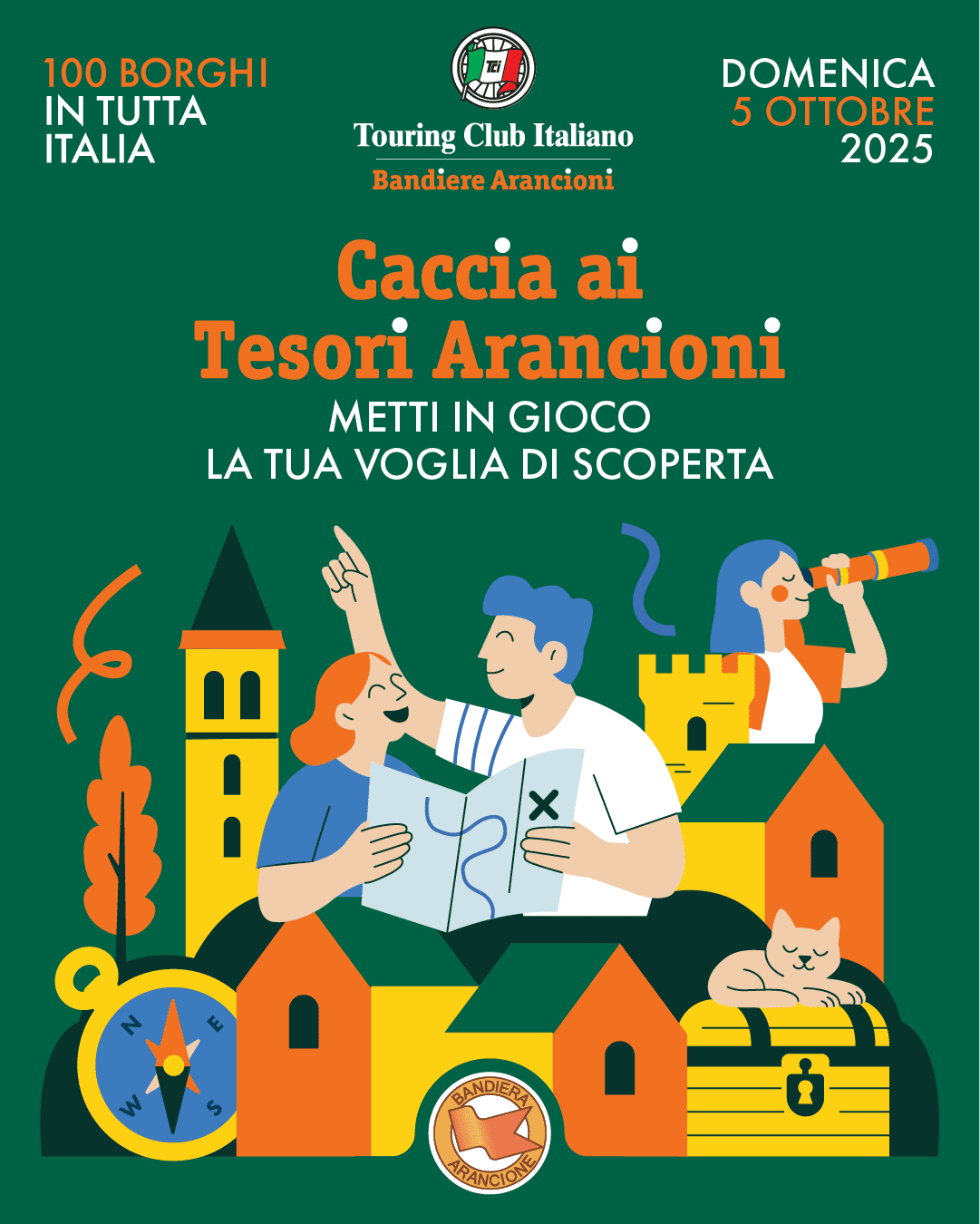 SI PUÒ FARE SU RADIO24: CASTELSARACENO PROTAGONISTA DELLA CACCIA AI TESORI ARANCIONI DEL TOURING CLUB ITALIANO