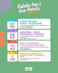 ESTATE TRA I DUE PARCHI 2026 ESTATE TRA I DUE PARCHI 2026